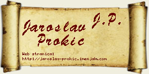 Jaroslav Prokić vizit kartica